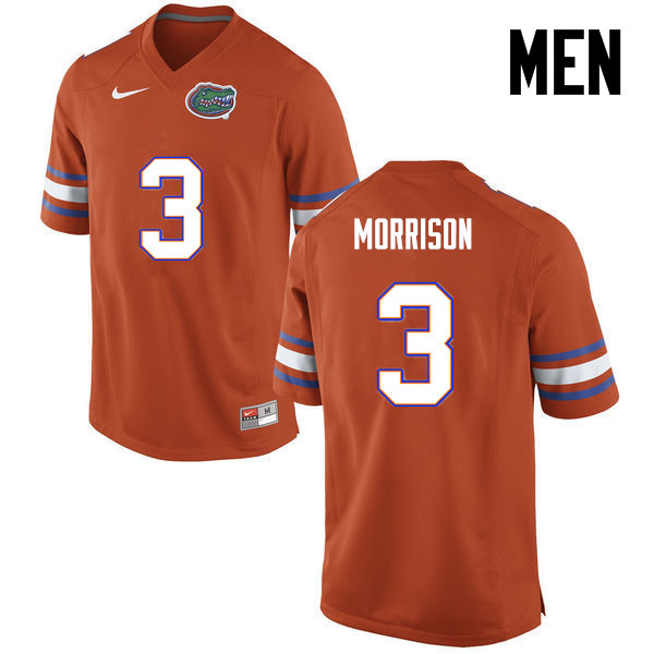 Men Florida Gators #3 Antonio Morrison College Football Jerseys-Orange - Click Image to Close